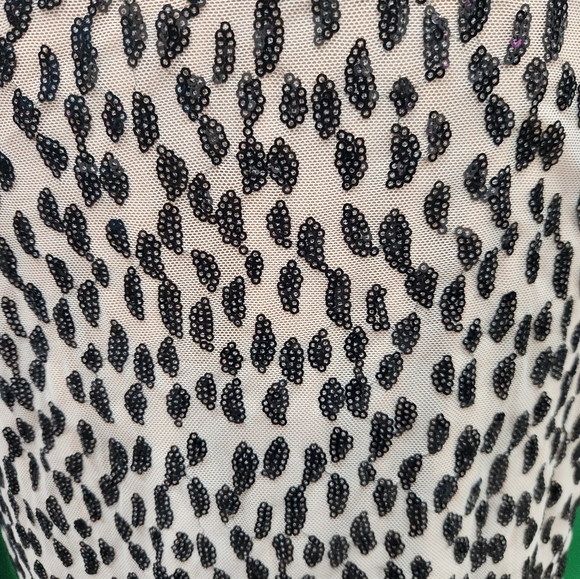 Sequined lace wiggle bodycon strapless dress size large brand new pinup - Picture 12 of 16